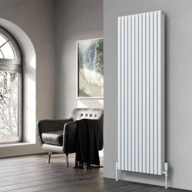 Resim Lojimax Alüminyum Dekoratif Radyatör Lapis Plus 1800 x 596 12 Dilim | Dokulu Beyaz | Yüksek Isıl Güç | 5 Yıl Üretici Garantisi 