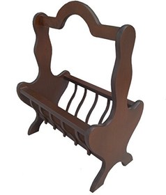 Resim Bengi Ticaret Gazete Sehpa 12621 Model Kayın Mdf Torna Tabla Parlak Ceviz Boya Tutmalık El Yapı 