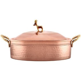 Resim Karaca Alacahöyük Bakır Pilav Tencere 18 Cm 