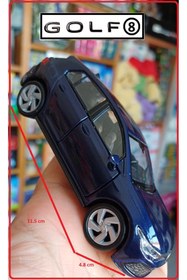 Resim OYUNCAKSAHİLİ VOLKSWAGEN YENİ GOLF 8 GTİ METAL ARABA ÇEK BIRAK ORİJİNAL KOLEKSIYON MODEL MAVİ 