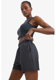 Resim DeFactoFit Crop Top Bisiklet Yaka Modal Sporcu Atlet E2939AX25SMAR231 