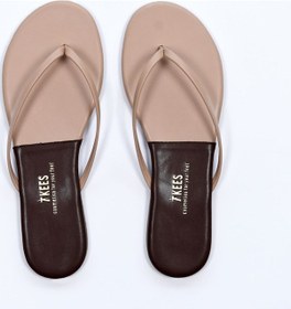 Resim Kadın Kahve/krem Parmak Arası Terlik Kahve/krem Kahverengi - Krem 