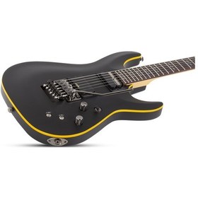 Resim Schecter Demon-6 Fr-s Elektro Gitar Aged Black Satin 