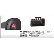 Resim Dortlu Flasor Anahtari Megane I 1996- 8Pin 504628294 