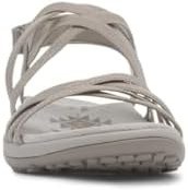 Resim Skechers Reggae Slim - Summer Getaway Polyester Kadın Boz Kahverengi Sandalet 