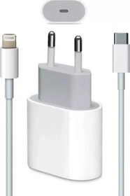 Resim Macbook Ipad Iphone 11/12/13 - Pro Max Mini Uyumlu 20w Adaptör Kablo Usb-c Pd Hızlı Şarj Aleti 