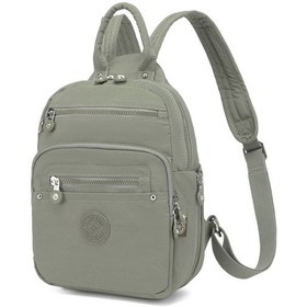 Resim Smart Bags Günlük Küçük Boy Su Geçirmez Krınkıl Kumaş Kadın Sırt Çantası Yeşil 