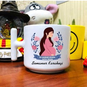 Resim İlk Anneler Günün Kutlu Olsun Latte Fincanı 