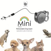 Resim 10ft Tek Düğme Kilidi ile Geri Çekilebilir Köpek Tasma - Dayanıklı ABS, Hafif ve Yansıtıcı Naylon Halat Küçük Köpekler ve Kediler için, Otomatik Geri Çekme, 3m Uzunluk, Evcil Hayvanları Yürütmek İçin İdeal, Evcil Hayvan Tasma | Geri Çekilebilir Tasma | Dayanıklı ABS Tasma 
