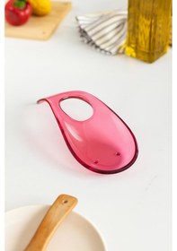 Resim Akrilik Mürdüm Tezgah Üstü Kirli Kaşıklık & Kepçe Altlığı 