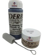 Resim Derby Koyu Gri Oto Döşeme Boyası ve Gri Deri Tamir Macunu 