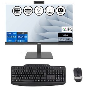 Resim Axer AX27H7 i7-12700 16 GB 512 GB SSD 27" Dos AIO Masaüstü Bilgisayar 