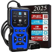 Resim Xuweiwei Mavi Obd2 Tarayici Teshis Arac Kod Okuyucu Araba Voltaj Test Cihazi Motor Ariza Tarayici Sarj Test 