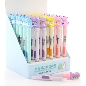 Resim 07 Uçlu Ledli Dinazor Tasarımlı Kurşun Kalem Tdrtr 