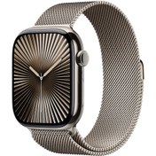 Resim Apple Watch Series 10 GPS + Cellular 46 mm Natürel Titanyum Kasa ve Natürel Milano Loop - M/L (MWYC3TU/A) 