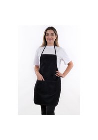 Resim Wellsoft İkili Paket Cepli Mutfak Önlüğü Sıvı Geçirmez Su Geçirmez Mutfak Önlüğü Siyah 