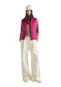 Resim United Colors of Benetton Kadın Recycled Polyester Dolgulu Pufa Yelek Fuşya 