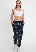 Resim BAV Butik Ayvitrin Unisex Emoji Baskı Oversize Scuba Şardonlu Eşofman Altı Siyah 