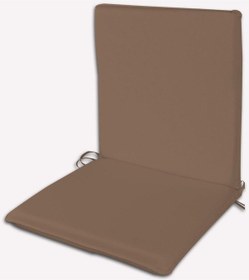 Resim Arkalıklı Sırt Kısımlı Bahçe Koltuk Sandalye Minderi 48x90x5cm Kahve 