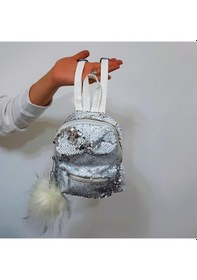 Resim Fiyra Crn Beyaz Pullu Kız Çocuk Sırt Çantası 16cmx20cmx10cm Beyaz 