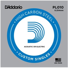 Resim D'Addario PL010 Tek Elektro Gitar Teli (10) 