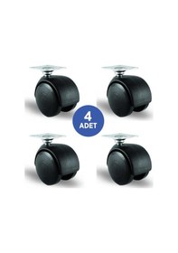 Resim 4 Adet Ec01Mkm50. Oynak Tablalı Mobilya Tekerleği Sehpa Tekeri. 