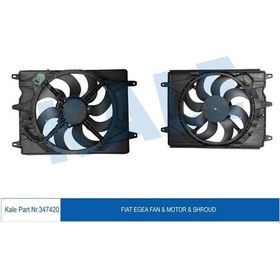 Resim KALE 347420 FAN MOTORU DAVLUMBAZLI FIAT EGEA 1.3MT J 1.4 95PS 