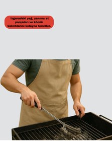 Resim fantastik store Mangal Izgara Temizleme Fırçası Paslanmaz Çelik Telli Uzun Saplı - Lisinya 