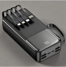 Resim Enshall 30.000 mAh 22.5W Hızlı Şarj Destekli Dahili Kablolu Taşınabilir Batarya Powerbank 