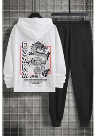 Resim Unisex Osaka Baskılı Eşofman Takımı Beyaz 