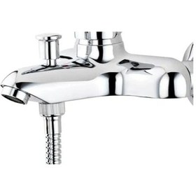 Resim Duvardan Montajlı Krom Banyo Bataryası Seramik Kartuşlu 