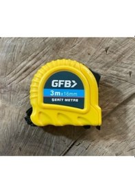 Resim Gfb Çelik Şerit Metre 3 Metre 16mm Kırılmaz Abs Plastik 