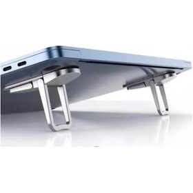 Resim Ayarlanabilir Laptop Standı - 2 Kademeli Ergonomik Yükseltici - 2'li Paket 