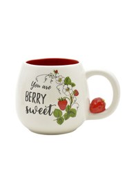 Resim Benante Seramik Kupa - Çilek Şekilli 