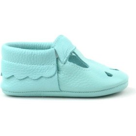 Resim Hapshoe Kids Hakiki Deri Yeşil Lastikli Kız Bebek Patik Yeşil 