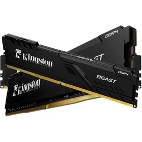 Resim KINGSTON Beast 32GB DDR4 3600MHZ CL18 DIMM KF436C18BB/32TR SOĞUTUCULU 