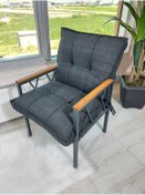 Resim UFUK HOME Miray Berjer Bahçe Takımı, Balkon Takımı, Balkon Bahçe Mobilyaları, Metal Çay Seti, Cafe Sandalye 