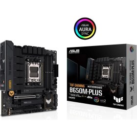 Resim Asus Tuf Gamıng B650M-Plus Amd B650 Am5 Ddr5 6400 Dp Hdmı 2X M2 Usb3.2 Aura Rgb 2.5Gbit Lan Matx (Tuf Gamıng B650M-Plus) Anakart 