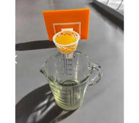Resim Mescolare Yumurta Sarı ve Beyaz Ayırıcı- Basket Potası Şeklinde Yumurta Ayırıcı-Pratik Farklı Ürünler 