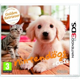 Resim Nintendo 3Ds Nıntendogs Golden Retrıever + Cats 