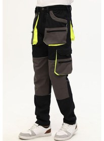 Resim Uniprom İş Pantolonu Lizbon Model Çok Cepli Harman Kumaş 