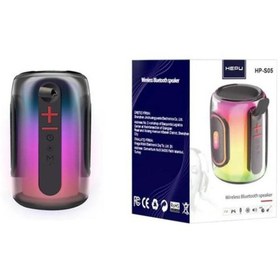 Resim Hepu S-05 Bluetooth USB Şarjlı RGB Işıklı Müzik Kutusu 