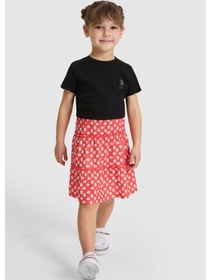 Resim U.s. Polo Assn. Kız Çocuk Kırmızı Etek Örme 50325669-vr213 Rısk Red 