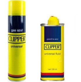 Resim Clipper (zippo) Çakmak Benzini 133ml + Çakmak Gazı 250ml 