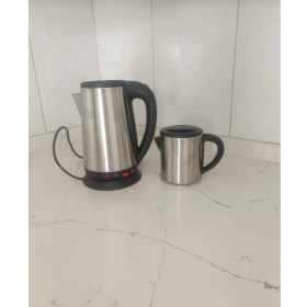 Resim Gri Paslanmaz Çelik Çaycı, Şık ve Dayanıklı Tasarım, Kolay Kullanım 