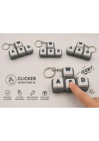 Resim Wasd Clicker Anahtarlık , Wasd Klavye Clicker Araç Anahtarlığı - Asdw Araba Anahtarlık 