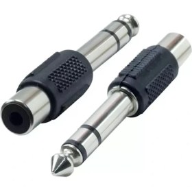 Resim Aslanoğlu Store 6,3 mm Stereo Erkek - 1 Tos Dişi Jack 