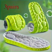 Resim 3 Çift Nefes Alabilir Hafif Atletik Tabanlıklar Ergonomik Kemer Desteği ve Havalandırma Delikleri ile - Koşu, Yürüyüş, Fitness için Özelleştirilebilir Ayakkabı İçleri - Unisex Tasarım, 2 Renk, Spor Ayakkabılar, Koşu Ekipmanı, Havalandırma Delikleri Tasarımı, Esnek Malzeme 