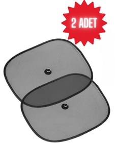 Resim minufco 2 Adet Vantuzlu Universal Araç Yan Cam ve Arka Cam Güneşliği Oto Güneşlik Perde 