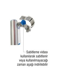 Resim Pakas Katlanabilen Çamaşır Kurutma Askısı Yuvarlak Küpeşte Pks 06 Gümüş 